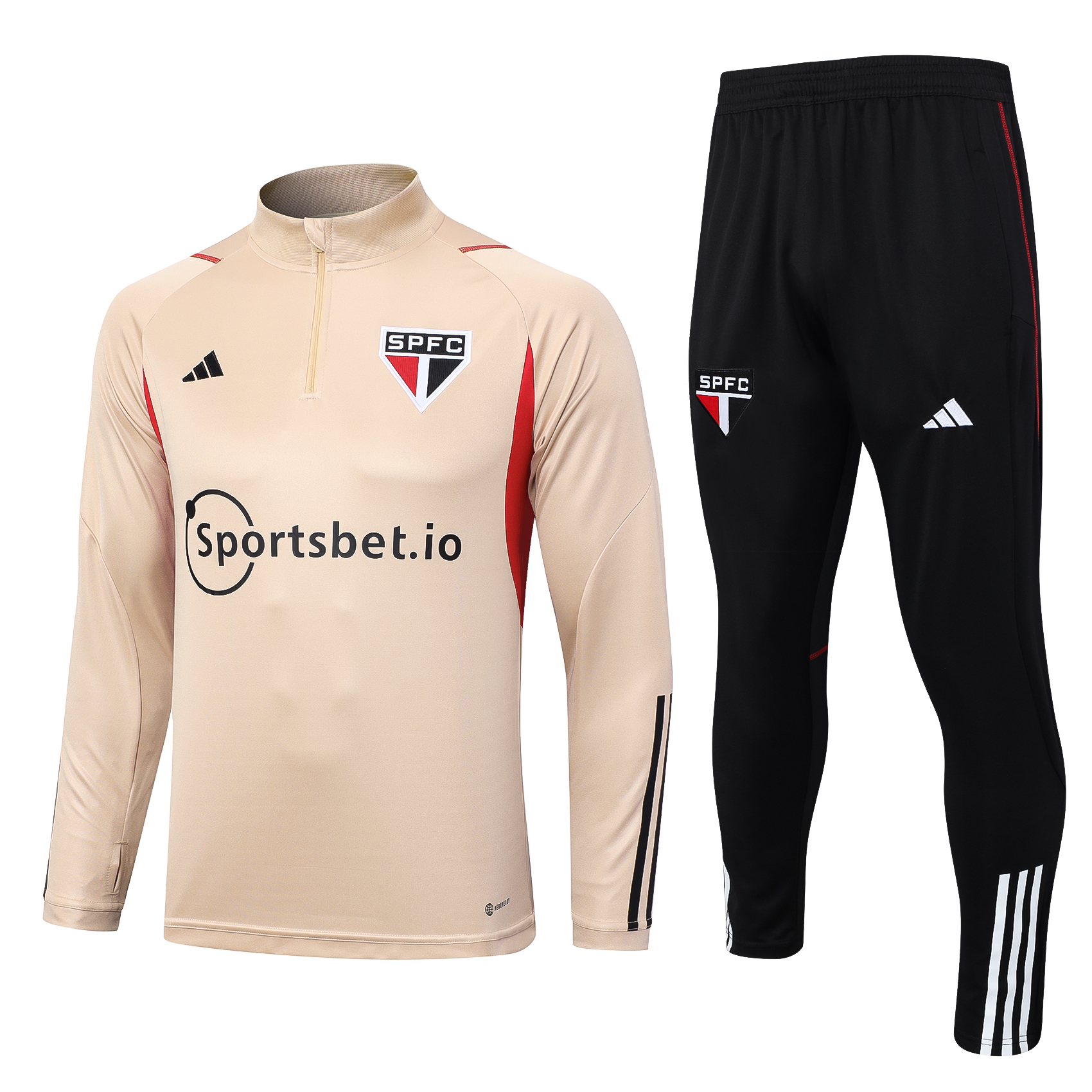 S?o Paulo FC 23-24 Long Sleeve Training Set -Apricot